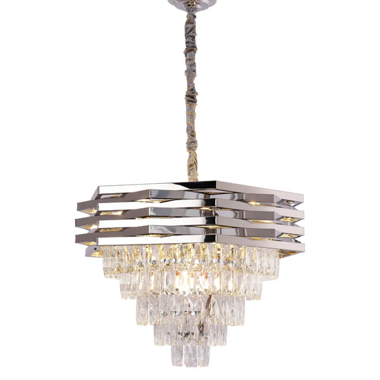 Hanglamp Chryso – Kristal Chroom – Ø60 cm – afbeelding 2