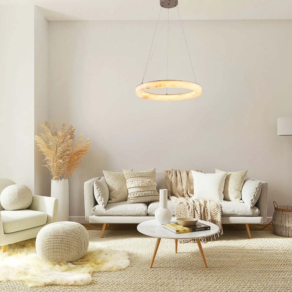 Hanglamp Imara – Marmer – Ø60 cm – afbeelding 6