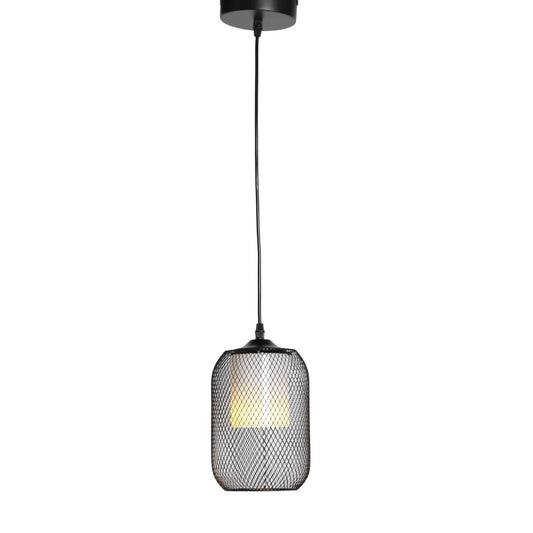 Hanglamp Kael – Opaal Glas Zwart – Ø15 cm – afbeelding 2