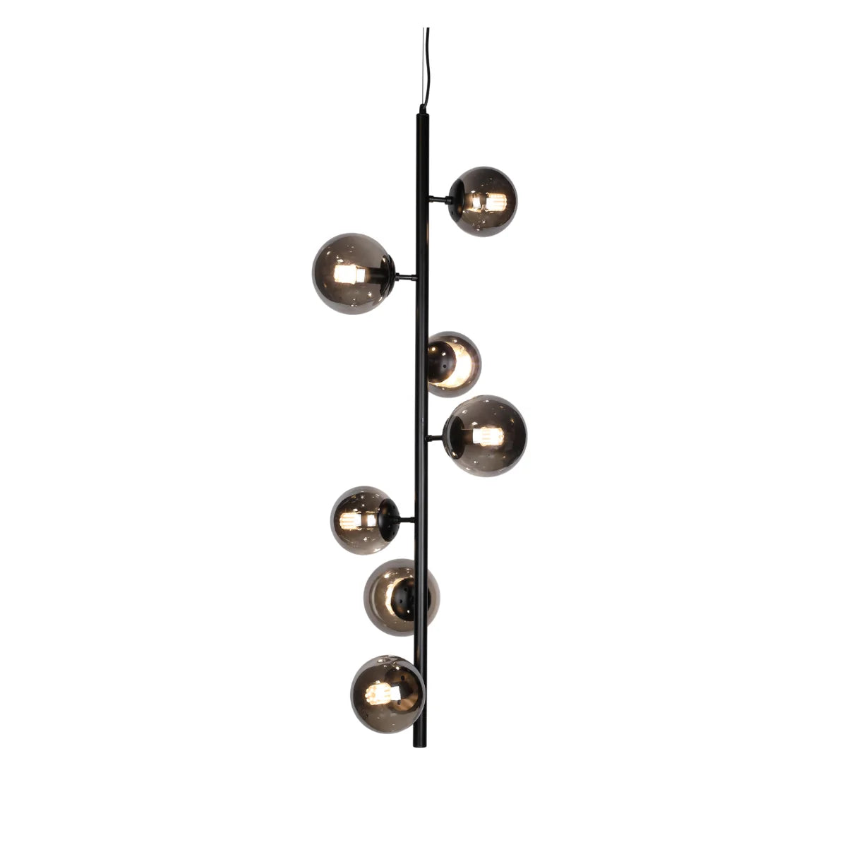 Hanglamp Lava – 7 Lichtpunten – Smoke Glas – afbeelding 2