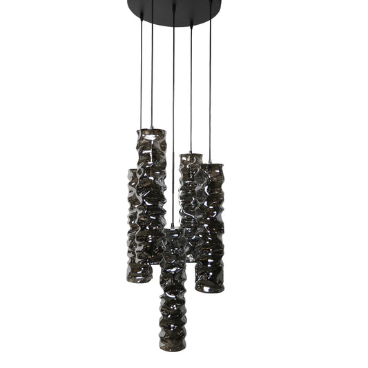 Hanglamp Lido – 5 Lichtpunten – Smoke Glas – afbeelding 2