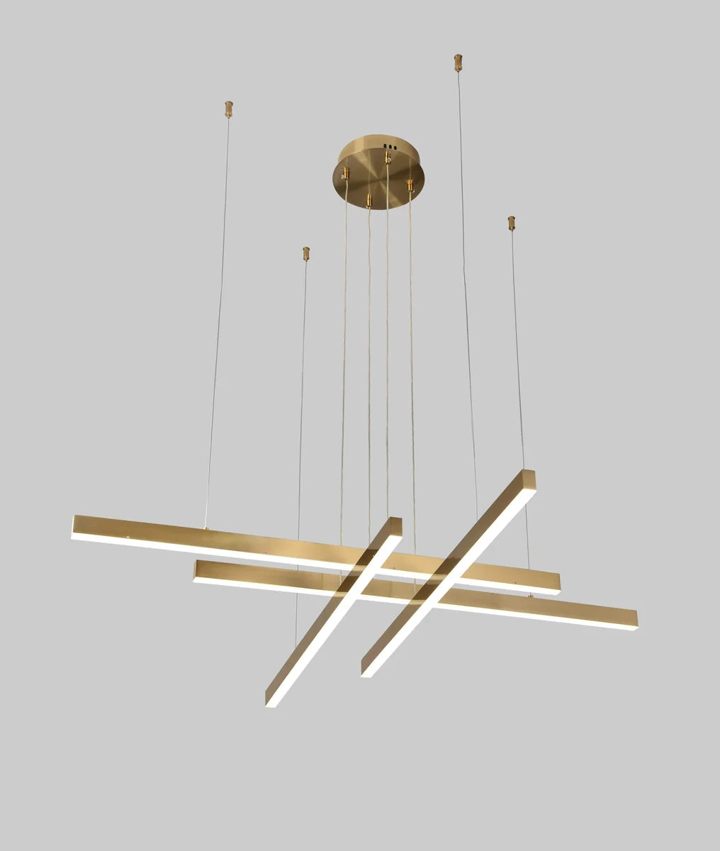 Hanglamp Nes – Brushed Gold – 4 Lichtpunten – afbeelding 2