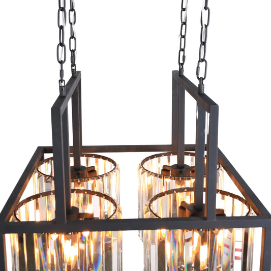 Hanglamp Rune – Kristal Zwart – 12 Lichtpunten – afbeelding 2