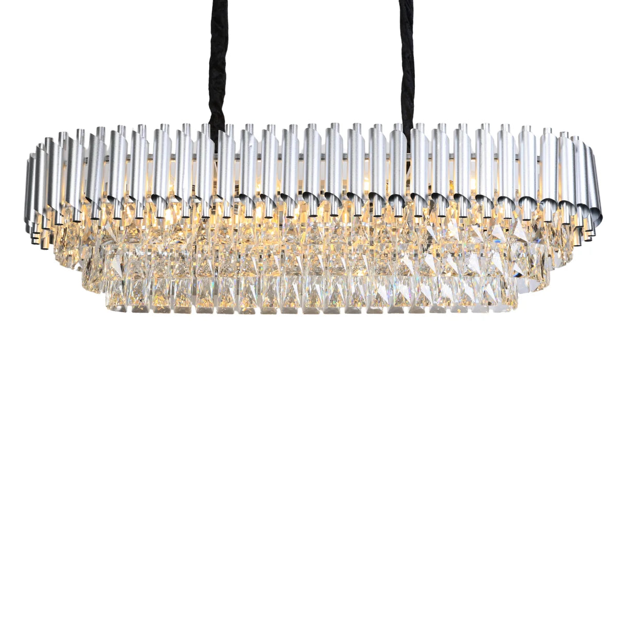 Hanglamp Selene – Kristal Chroom – Eettafel 80 cm – afbeelding 4