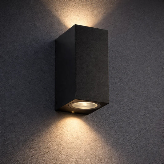 Wandlamp Merlon – Zwart – Up Down – Buiten – afbeelding 2