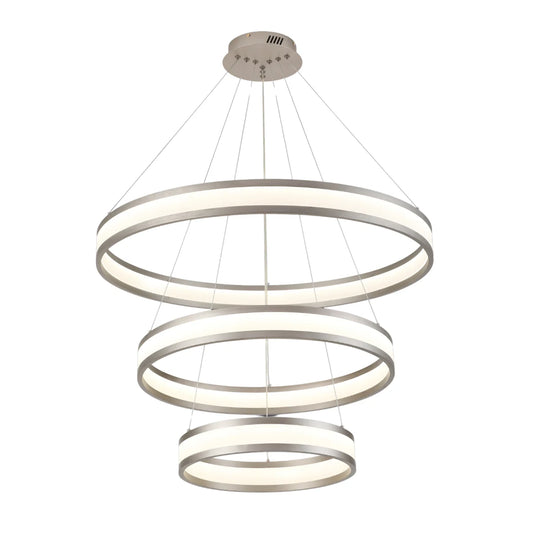 Hanglamp Ambre – LED – Gun Grey – Ø40+60+80 cm