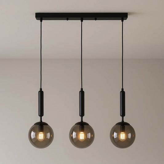 Hanglamp Cairo – Smoke Glas – Eettafel 50 cm – afbeelding 2