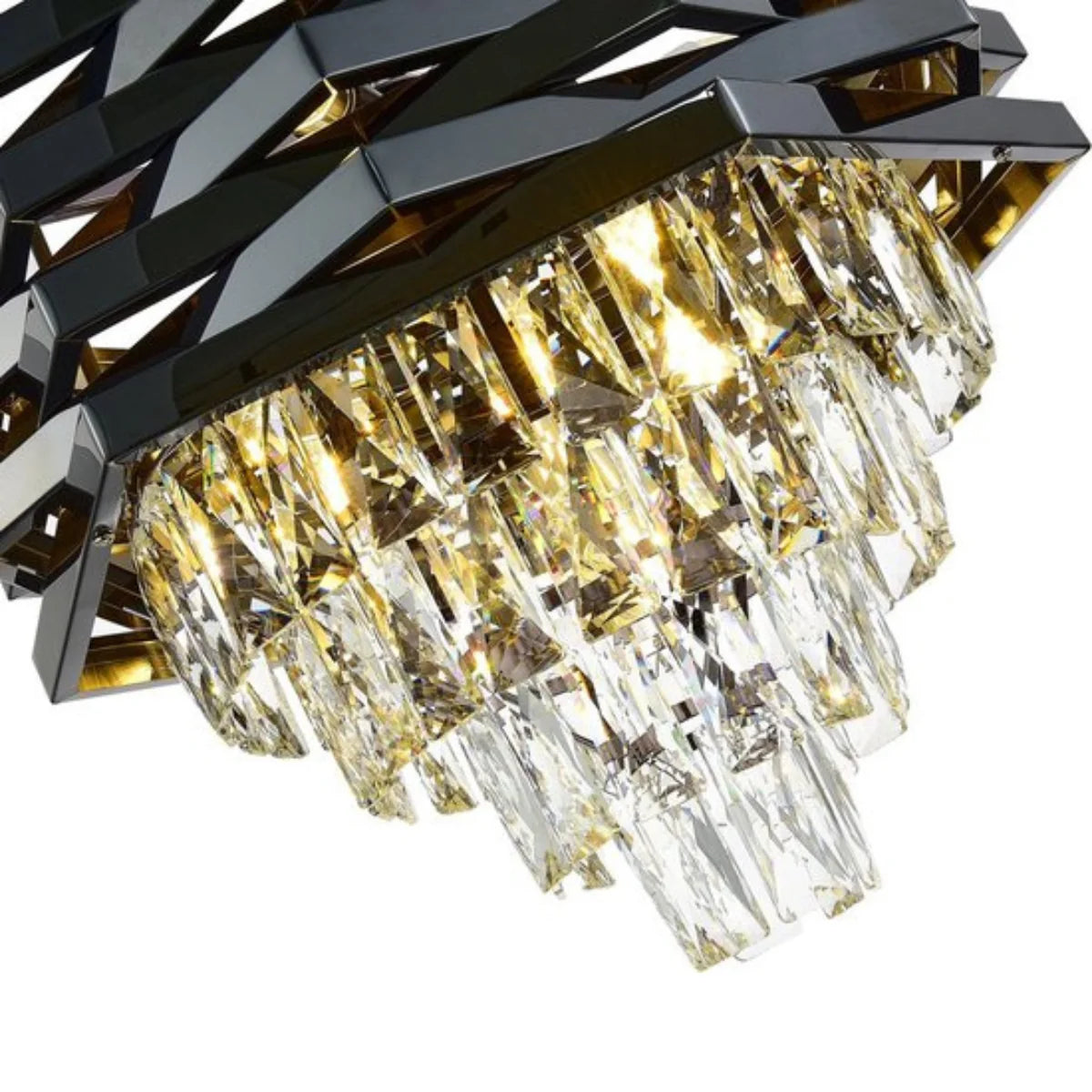 Hanglamp Chryso – Kristal Antraciet – Ø40 cm – afbeelding 4