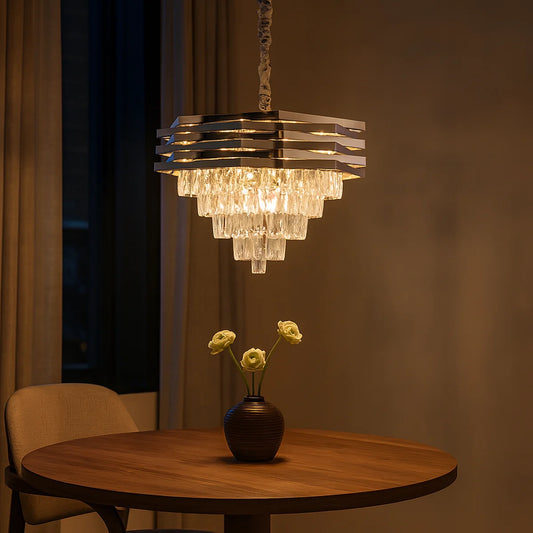 Hanglamp Chryso – Kristal Chroom – Ø60 cm