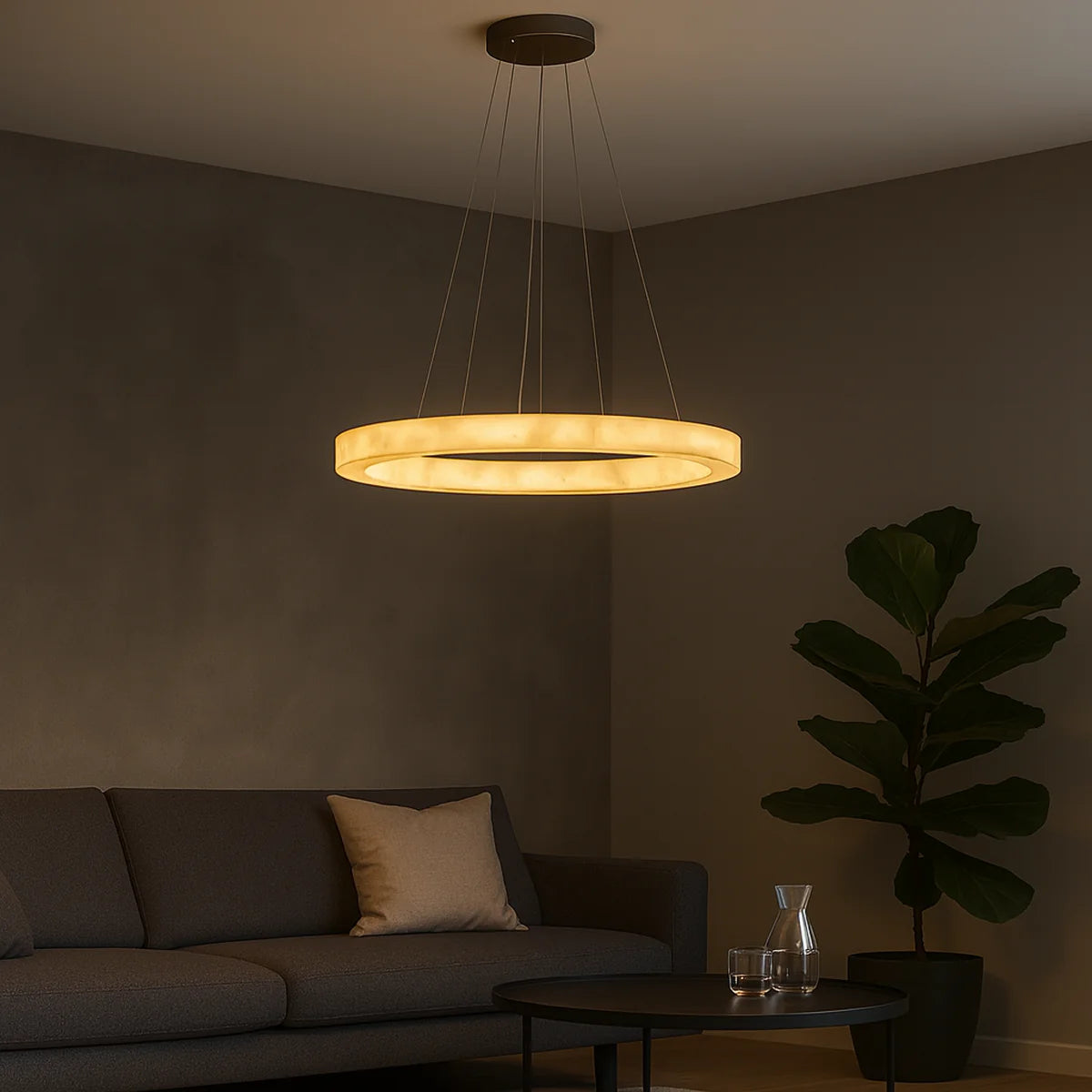Hanglamp Imara – Marmer – Ø80 cm