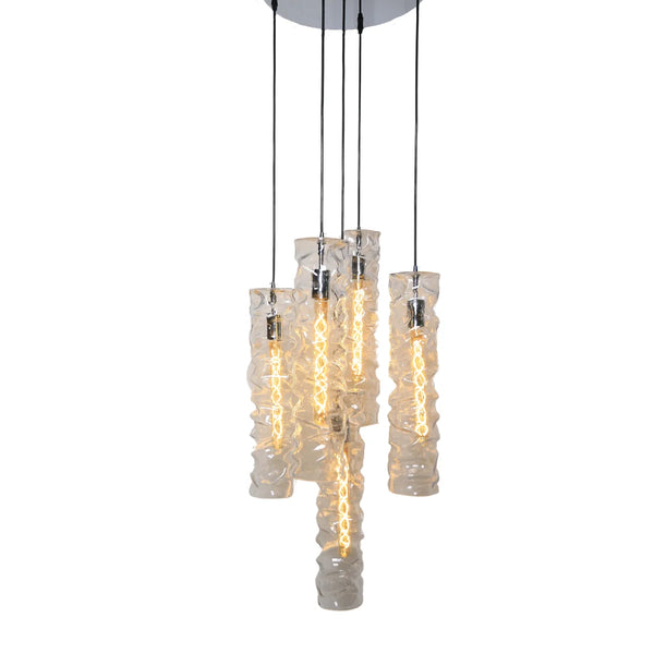 Hanglamp Lido – 5 Lichtpunten – Helder Glas