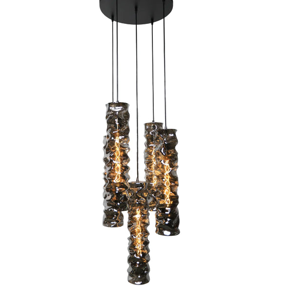 Hanglamp Lido – 5 Lichtpunten – Smoke Glas
