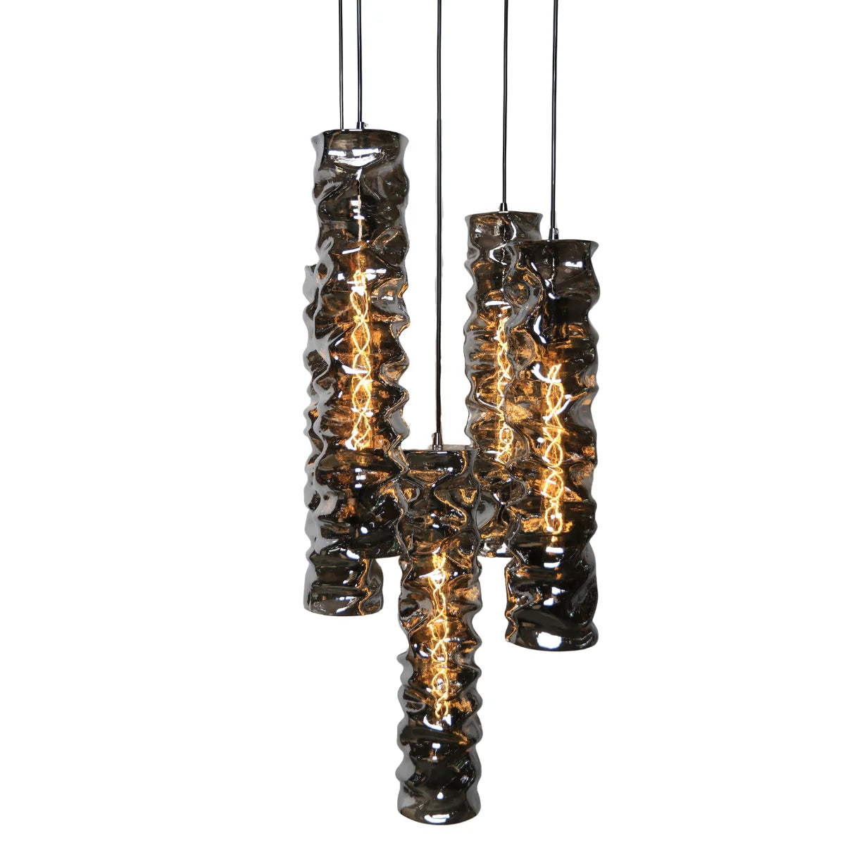 Hanglamp Lido – 5 Lichtpunten – Smoke Glas – afbeelding 3