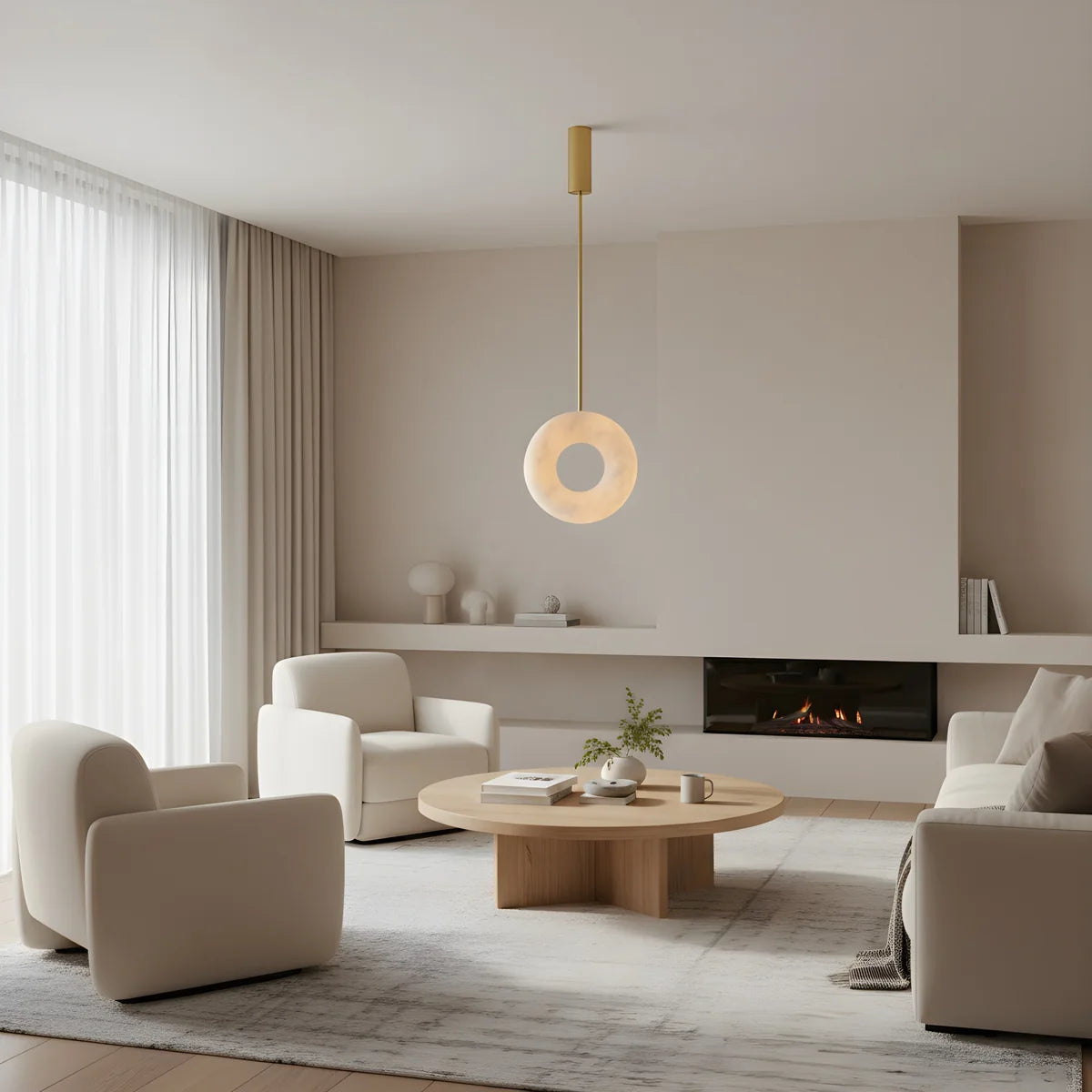 Hanglamp Nami – Marmer – Ø30 cm