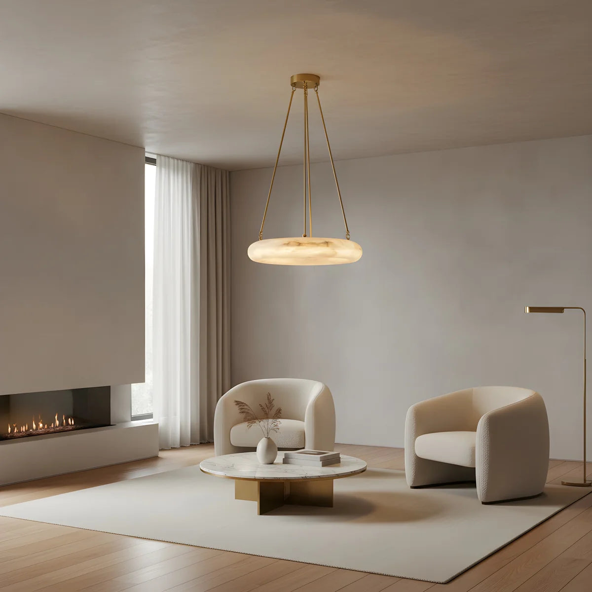 Hanglamp Nami – Marmer – Ø60 cm