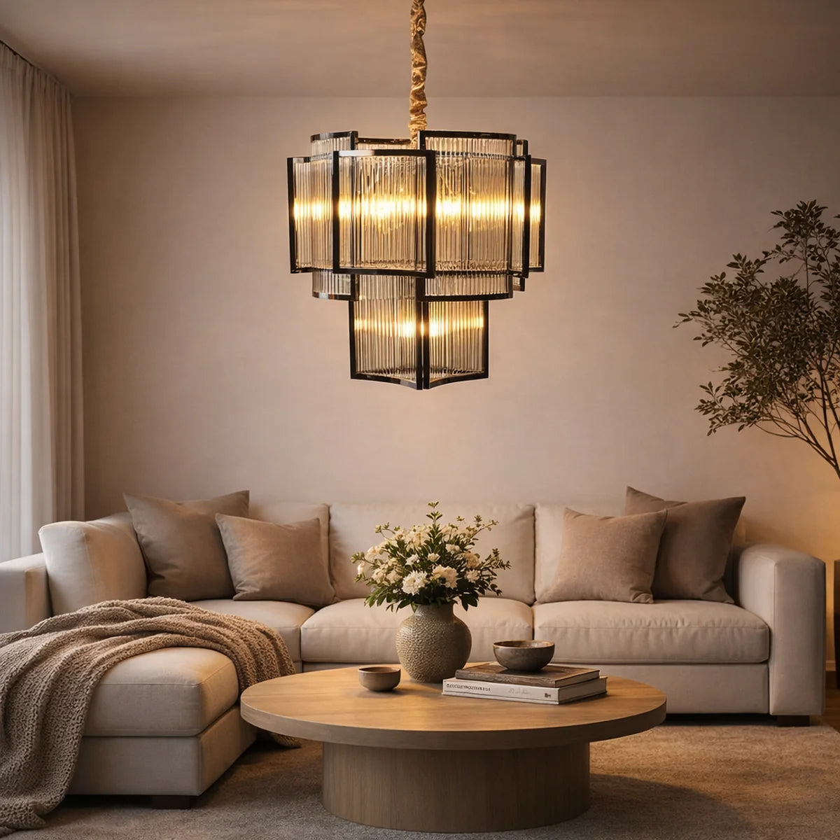 Hanglamp Nore – Helder Glas – Ø50 cm