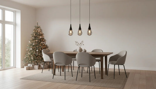 Hanglamp Orin – Smoke Glas – Eettafel 50 cm