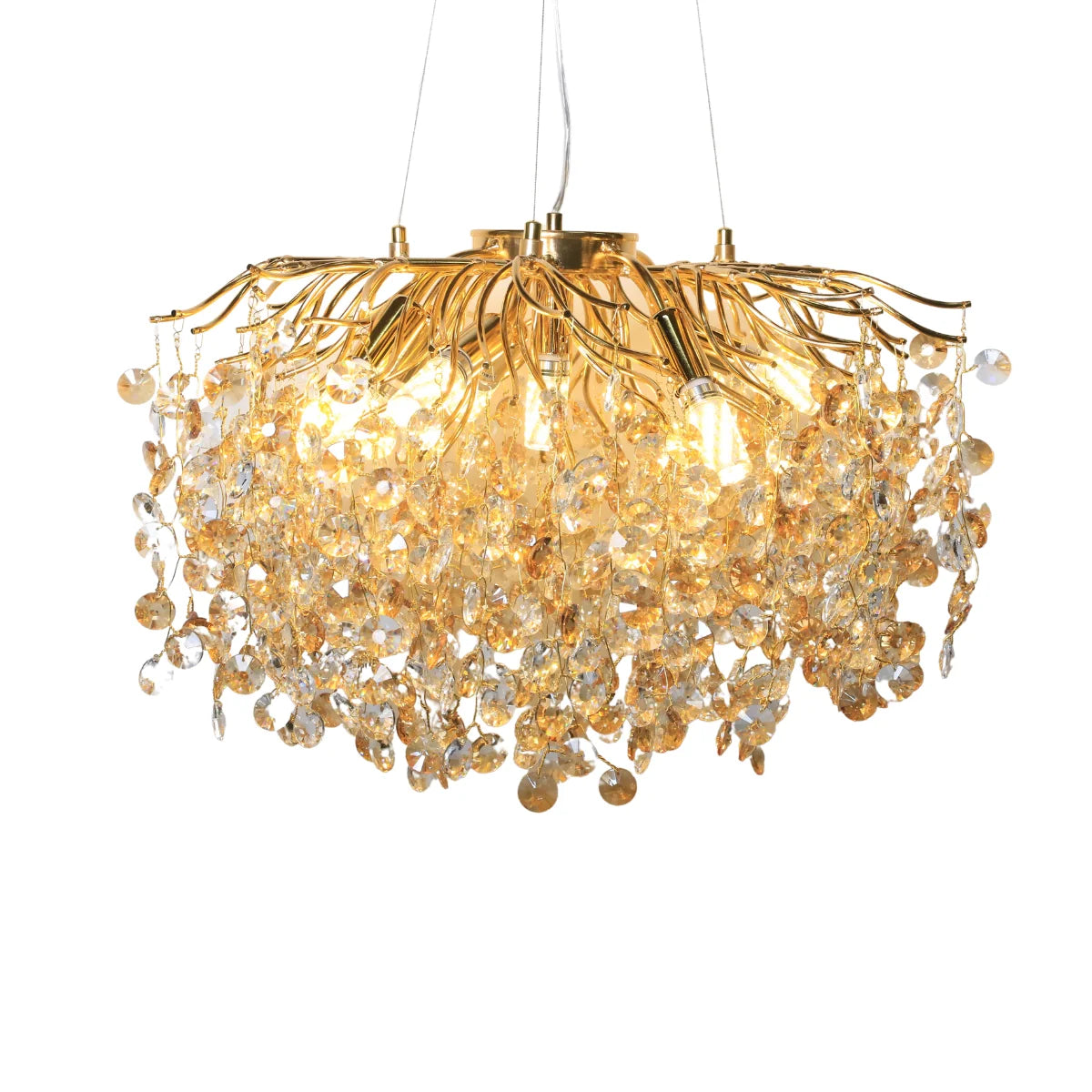 Hanglamp Reva – Kristal Goud – Ø65 cm – afbeelding 4
