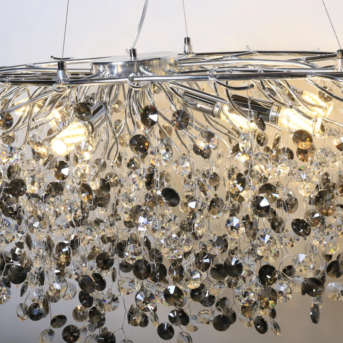 Hanglamp Reva – Kristal Zilver – Eettafel 120 cm – afbeelding 4