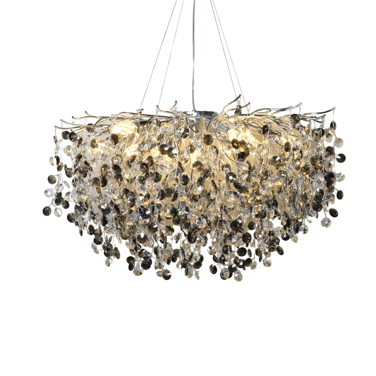 Hanglamp Reva – Kristal Zilver – Ø85 cm – afbeelding 4