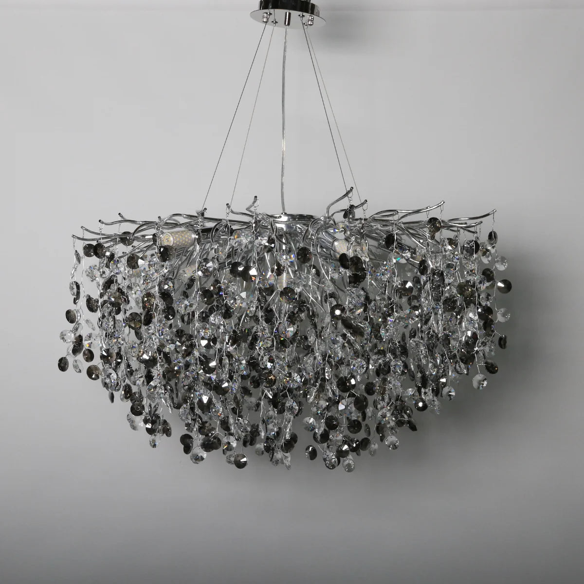 Hanglamp Reva – Kristal Zilver – Ø85 cm – afbeelding 5