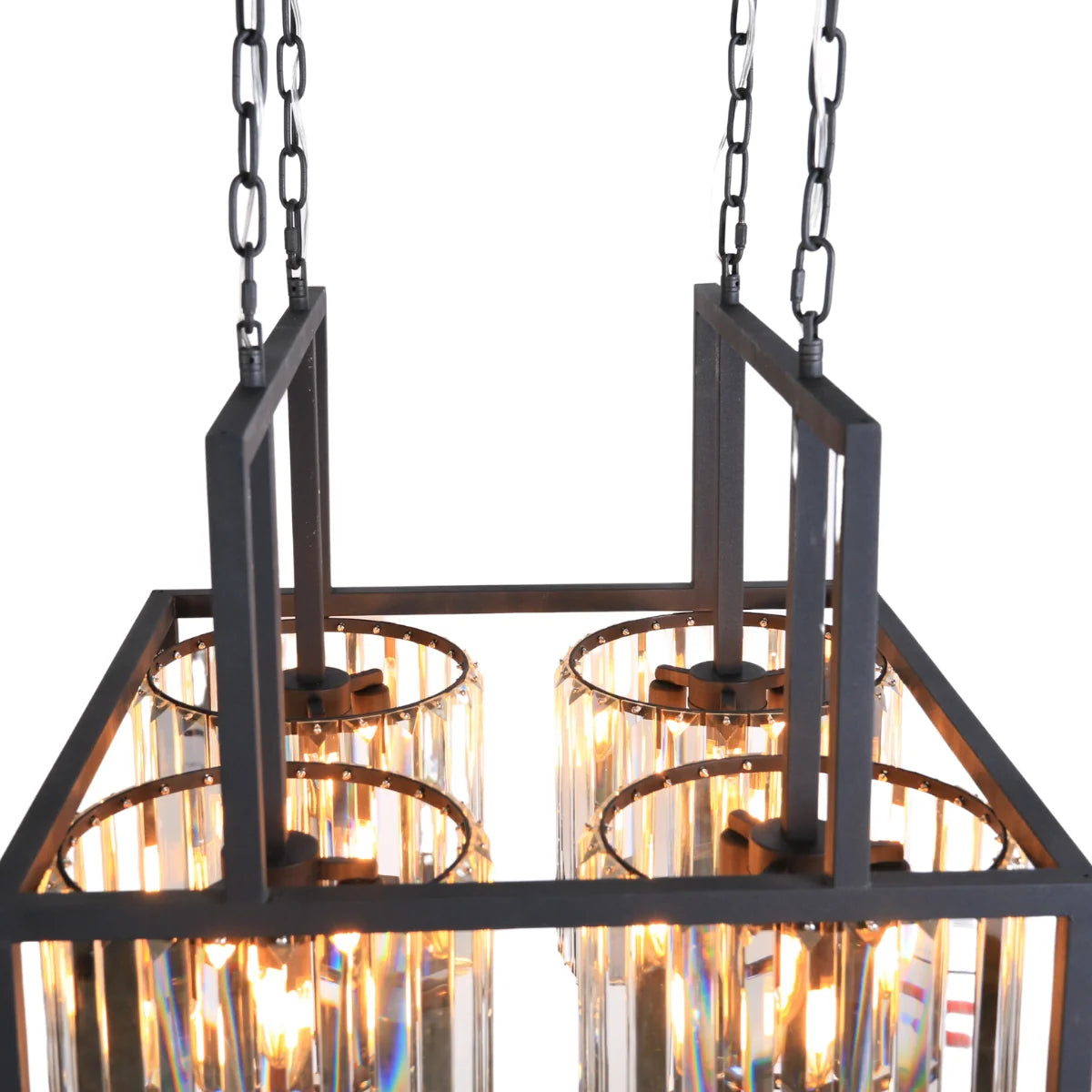 Hanglamp Rune – Kristal Zwart – 12 Lichtpunten – afbeelding 2
