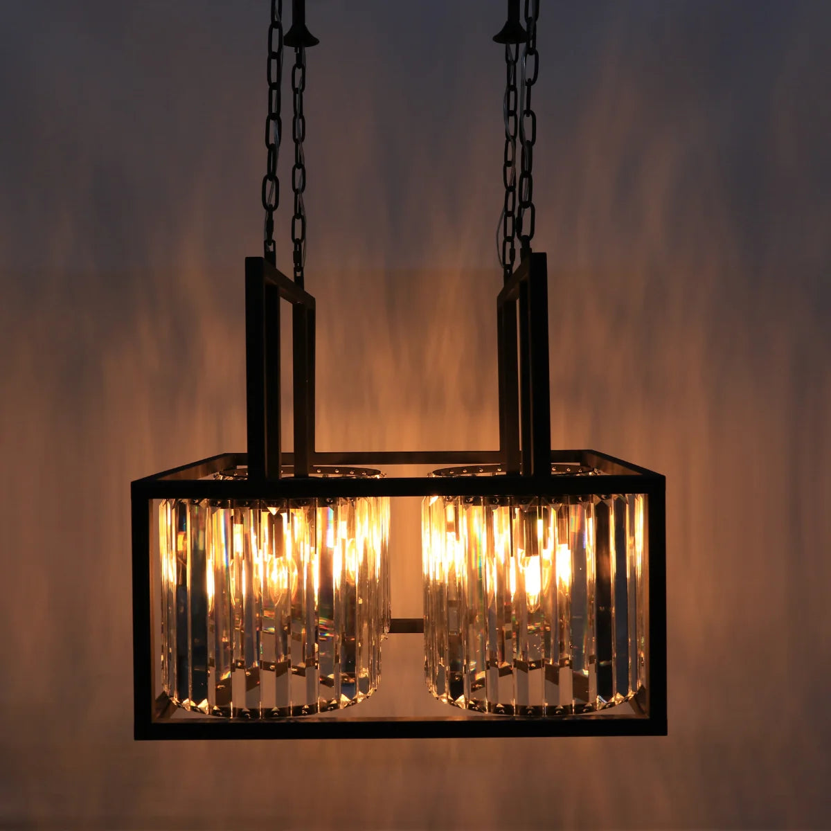 Hanglamp Rune – Kristal Zwart – 12 Lichtpunten – afbeelding 7