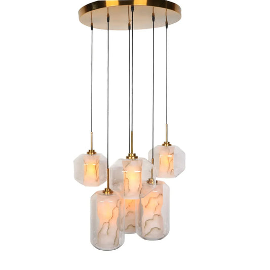 Hanglamp Safra – Marmer – Ø60 cm – afbeelding 2