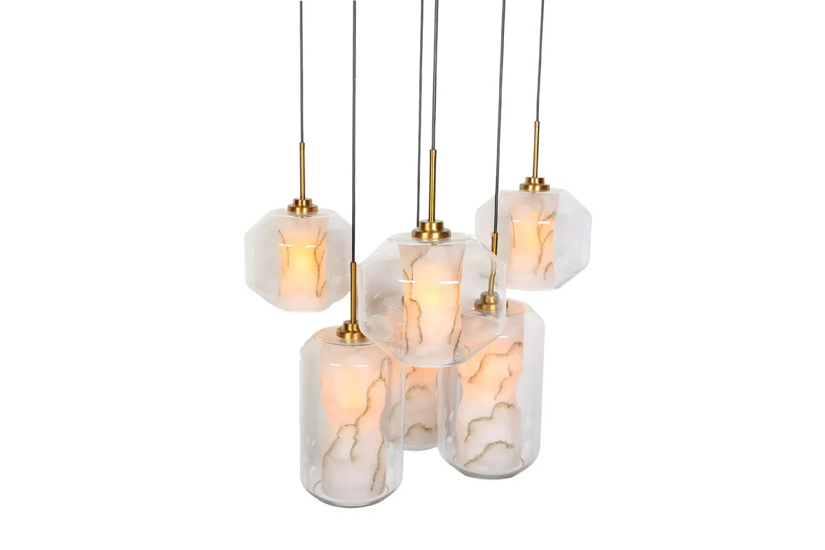 Hanglamp Safra – Marmer – Ø60 cm – afbeelding 4