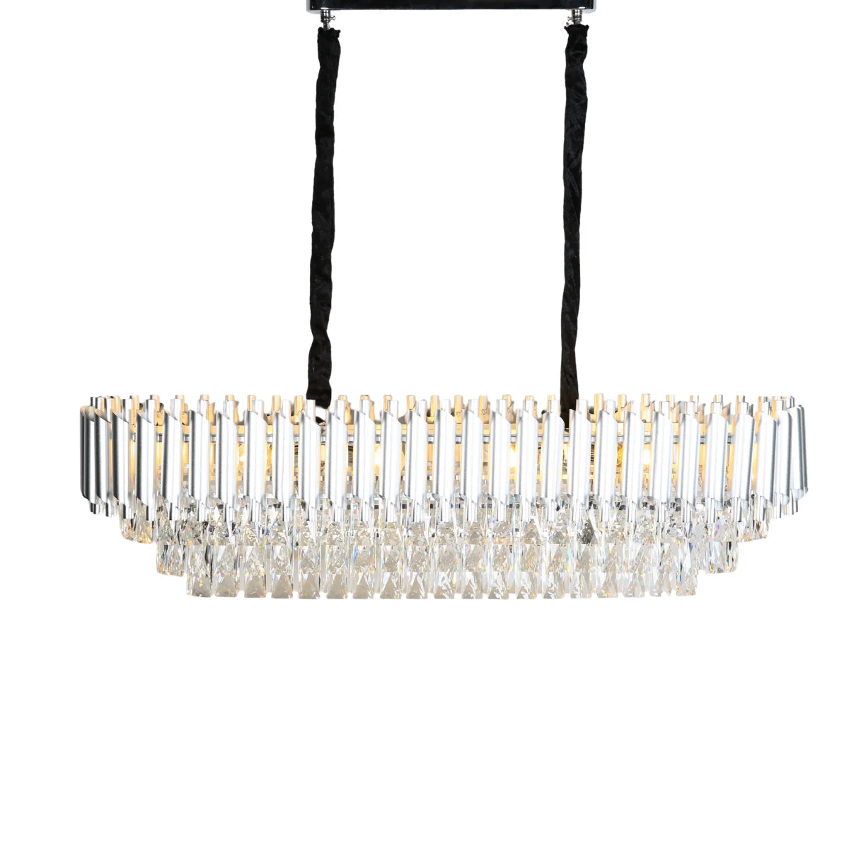 Hanglamp Selene – Kristal Chroom – Eettafel 80 cm – afbeelding 2