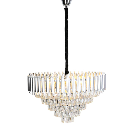 Hanglamp Selene – Kristal Chroom – Ø60 cm – afbeelding 2
