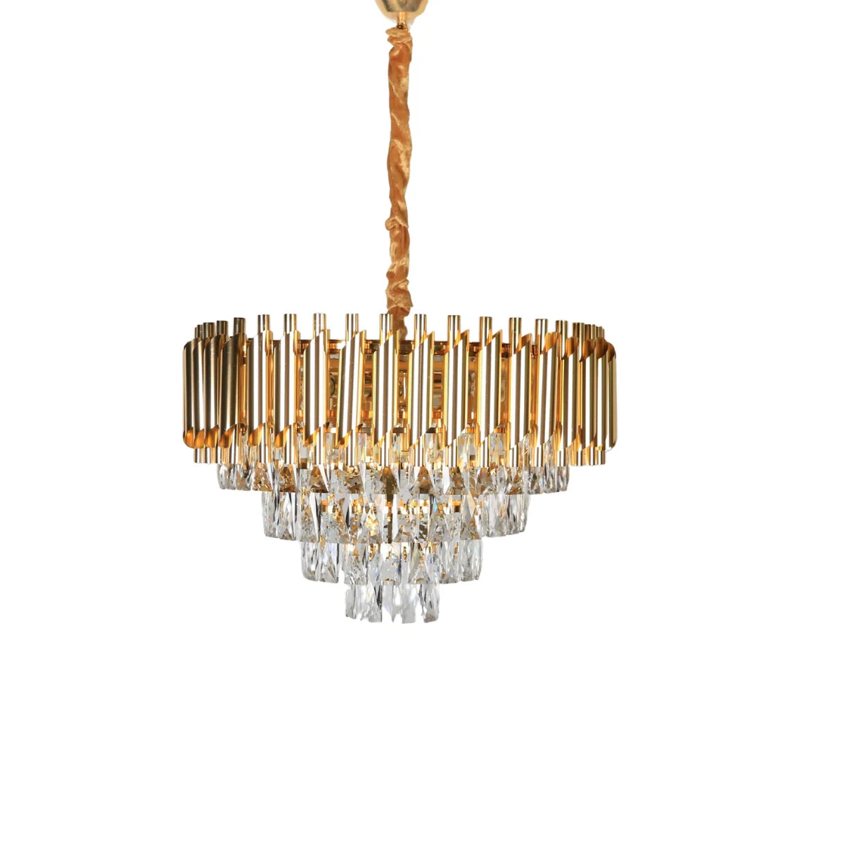 Hanglamp Selene – Kristal Goud – Ø50 cm – afbeelding 3