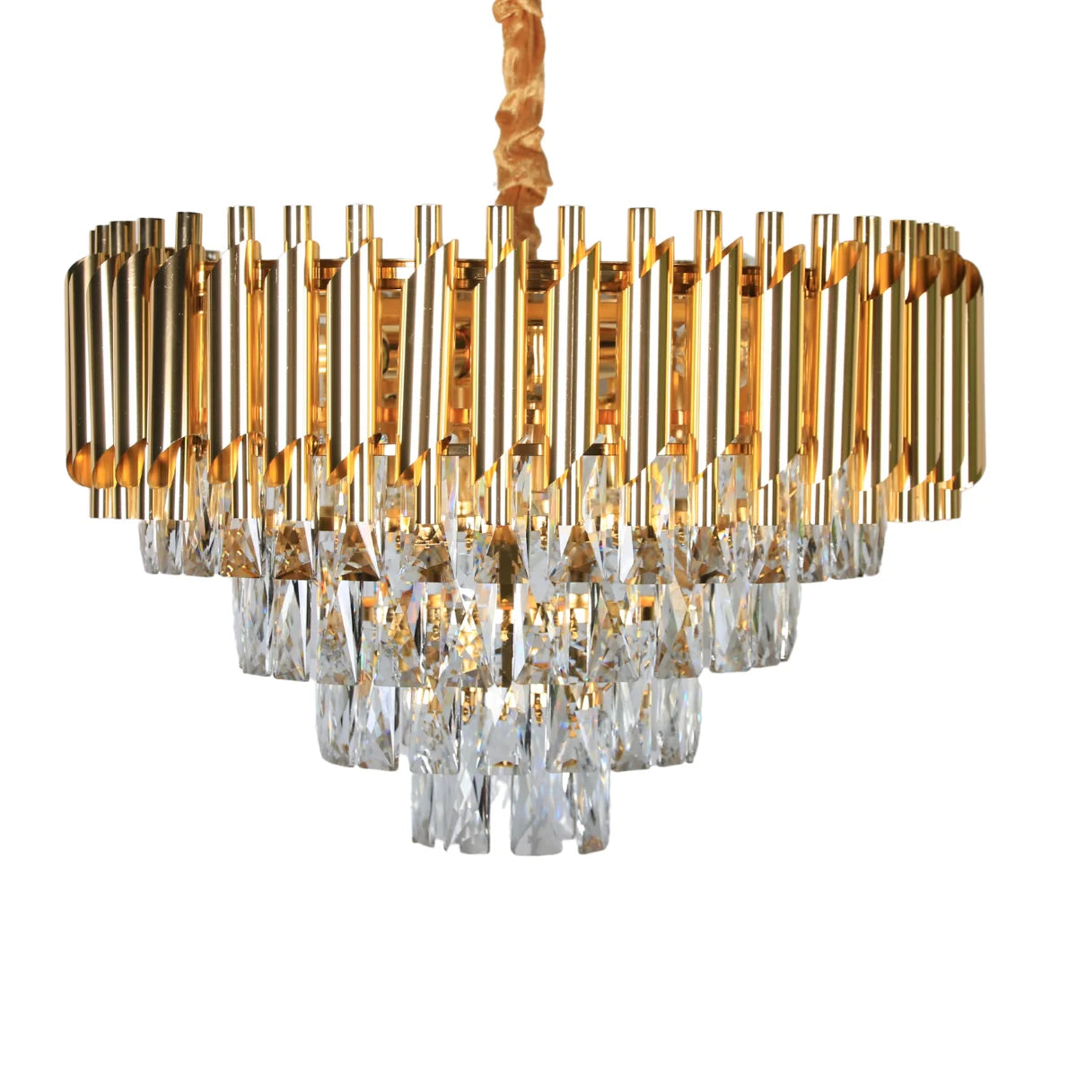 Hanglamp Selene – Kristal Goud – Ø50 cm – afbeelding 4
