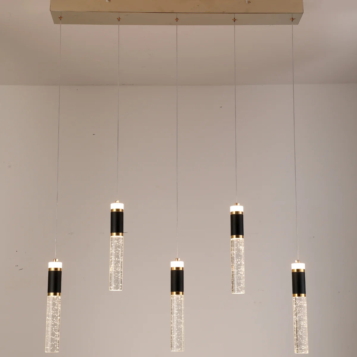 Hanglamp Sokar – 5 Lichtpunten – LED – Goud – Eettafel – afbeelding 2