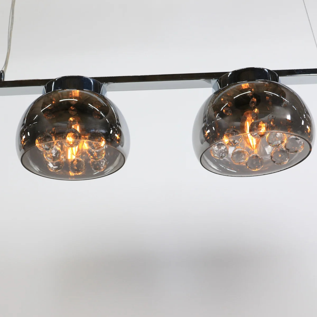 Hanglamp Subra – Smoke Glas Kristal – Eettafel 100 cm – afbeelding 5