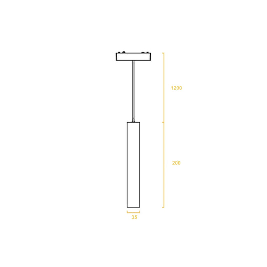 Hanglamp Tule – LED – Zwart – Magnetisch – afbeelding 2