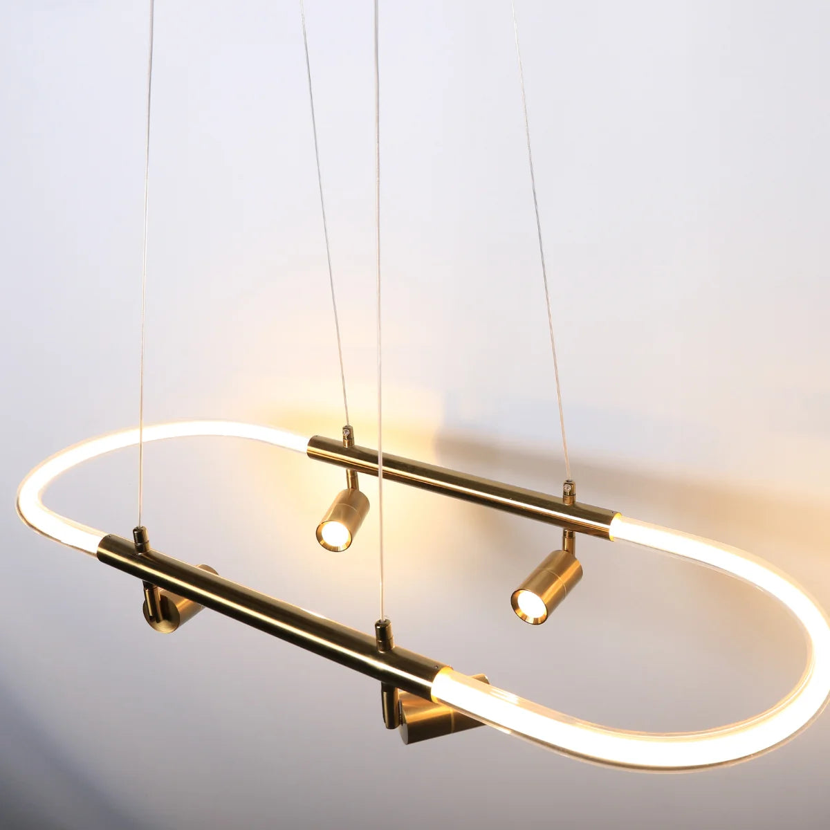 Hanglamp Tulia – LED – Brushed Gold – Eettafel 85 cm – afbeelding 4