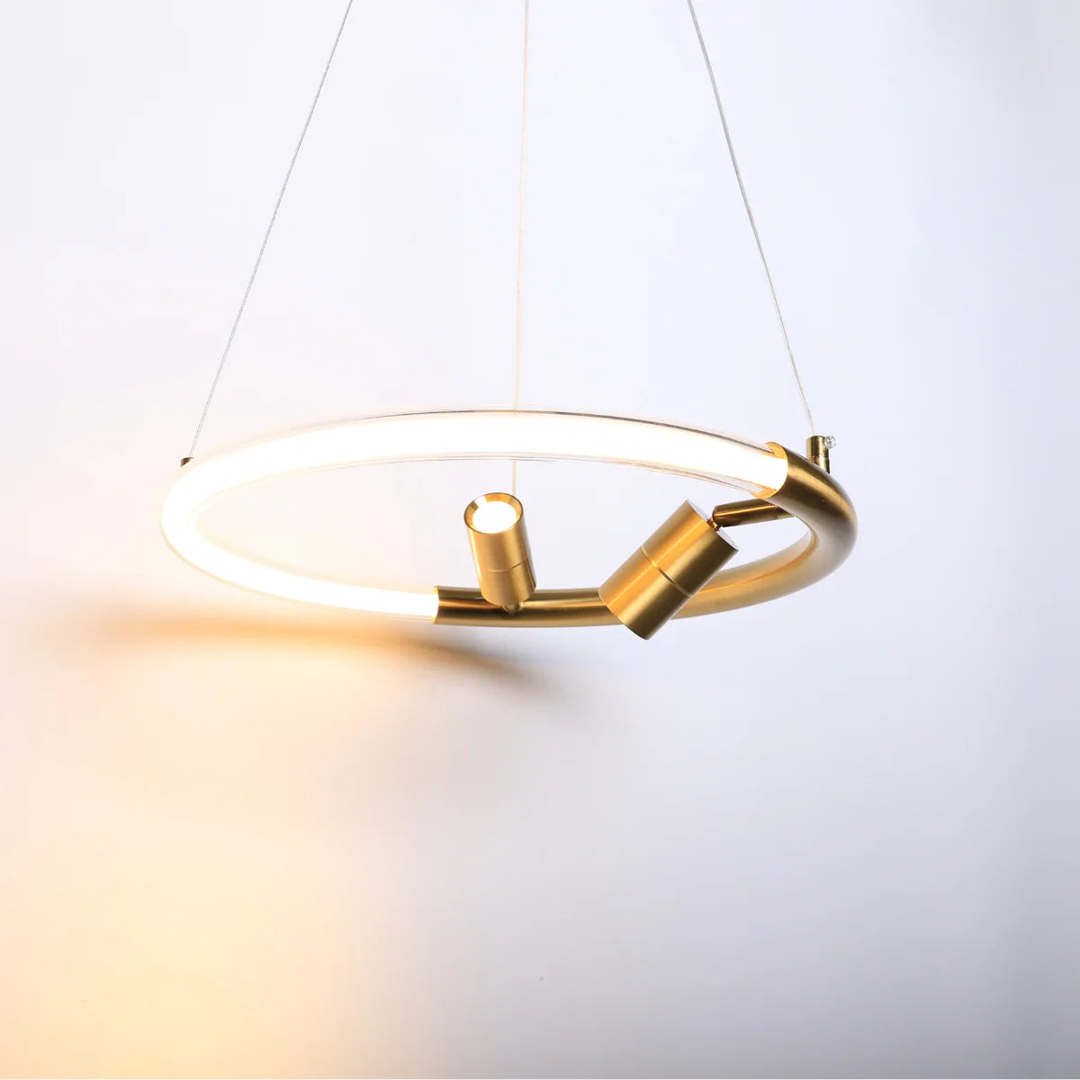 Hanglamp Tulia – LED – Brushed Gold – Ø40 cm – afbeelding 4