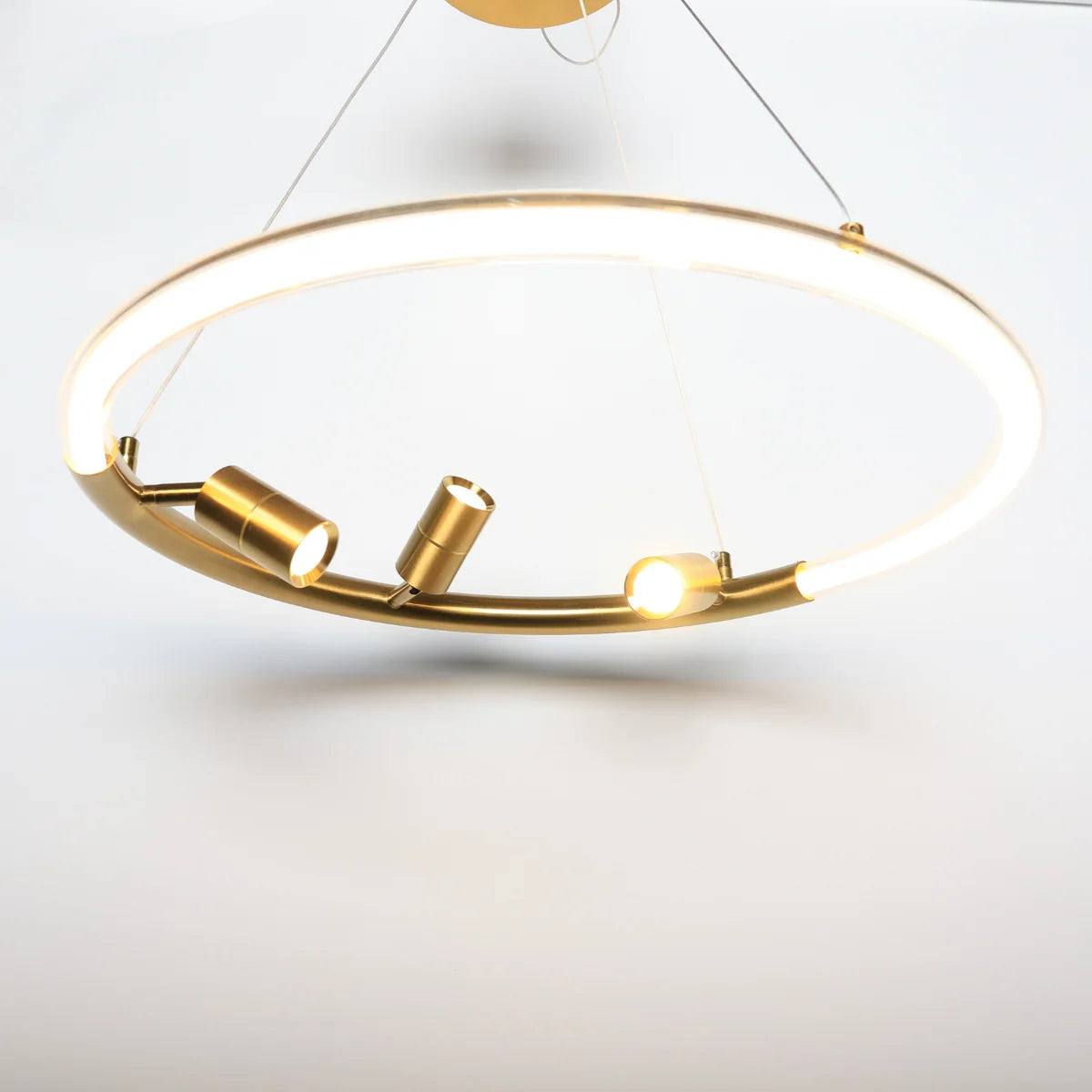 Hanglamp Tulia – LED – Brushed Gold – Ø50 cm – afbeelding 3