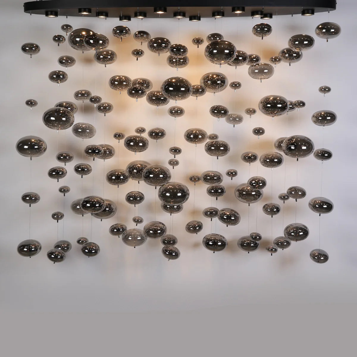 Hanglamp Umi – Bubbels – LED – Antraciet – 150x35cm