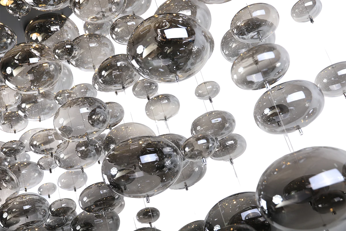 Hanglamp Umi – Bubbels – LED – Antraciet – 150x35cm – afbeelding 3