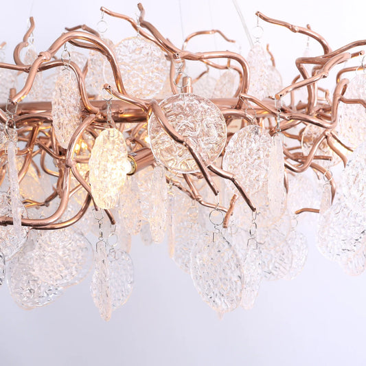 Hanglamp Vento – Rosé – Eettafel 120 cm – afbeelding 2