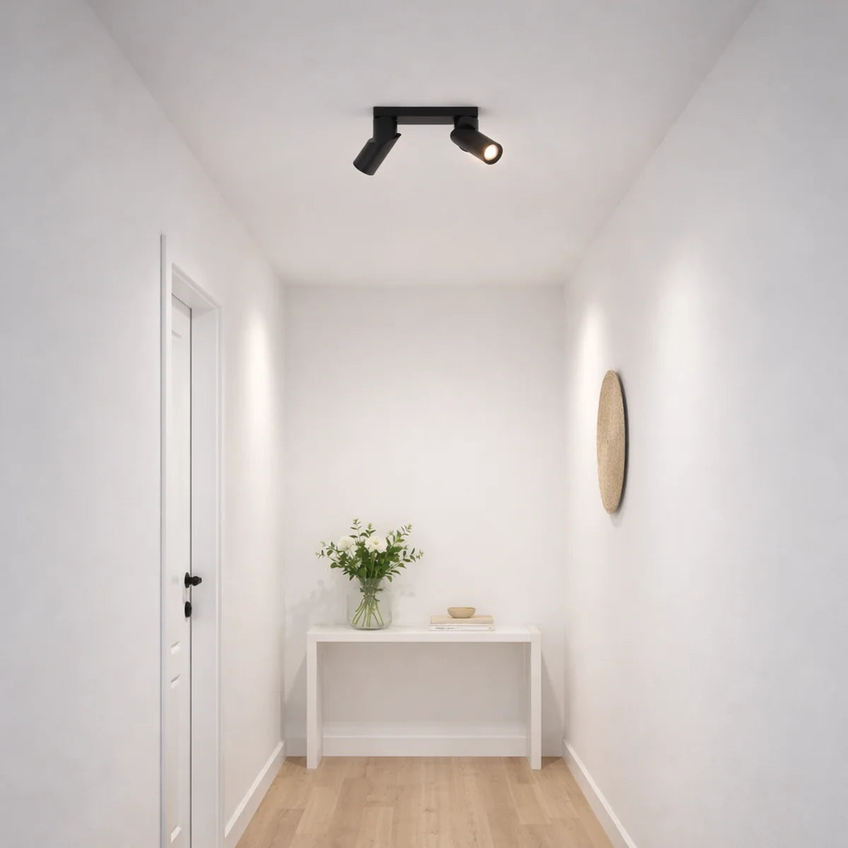 Plafondlamp Wenge – Zwart Koper – 2 Lichtpunten