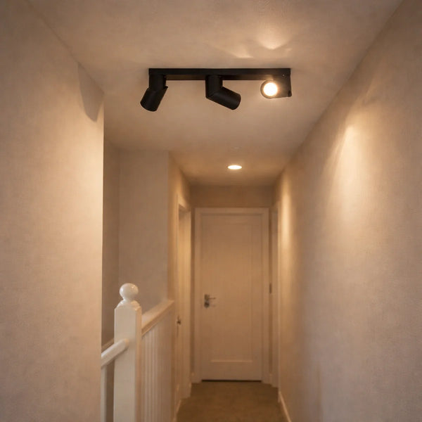 Plafondlamp Wenge – Zwart Koper – 3 Lichtpunten