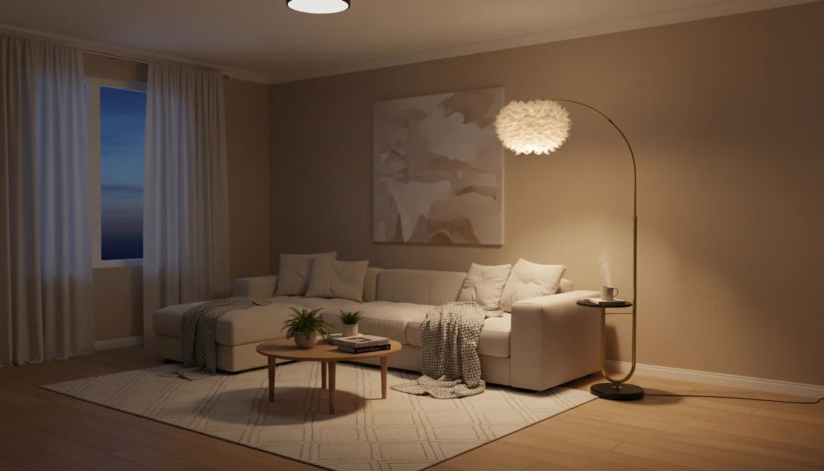 Vloerlamp Amara – Marmer – Brushed Gold – 180 cm