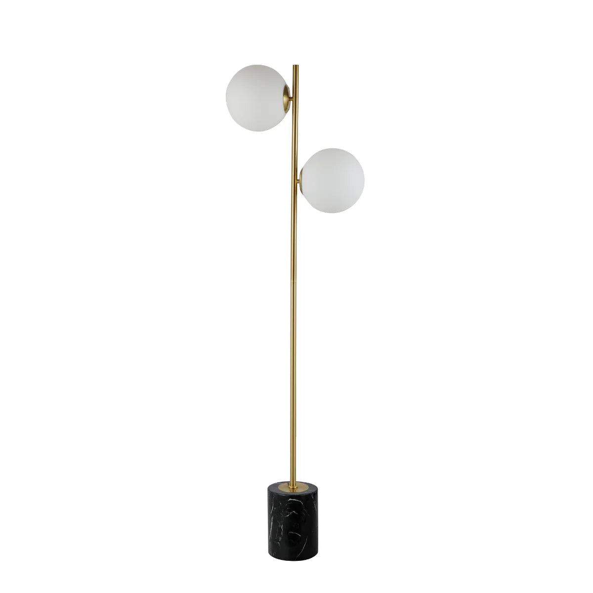 Vloerlamp Lena – Marmer – Brushed Gold – Ø16 cm – 153 cm – afbeelding 3